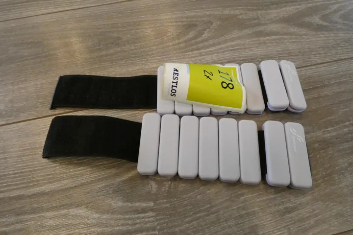2x Sportneer Gewichtsmanschetten, verstellbar, schwarz/grau